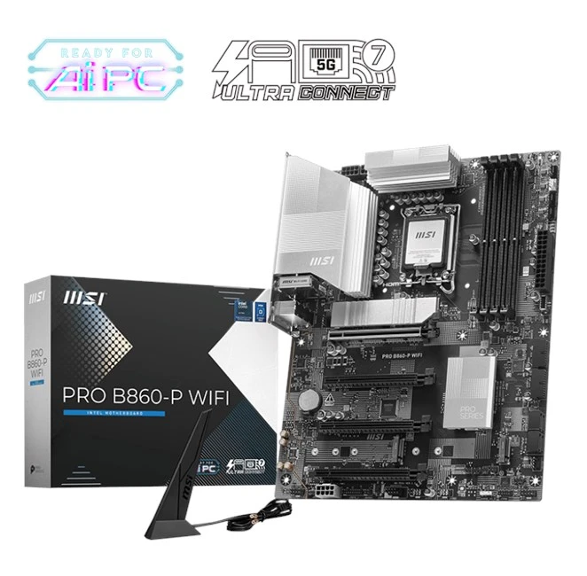 MSI Pro B860-P Wifi D5 1851P Hdmi Dp Type-C